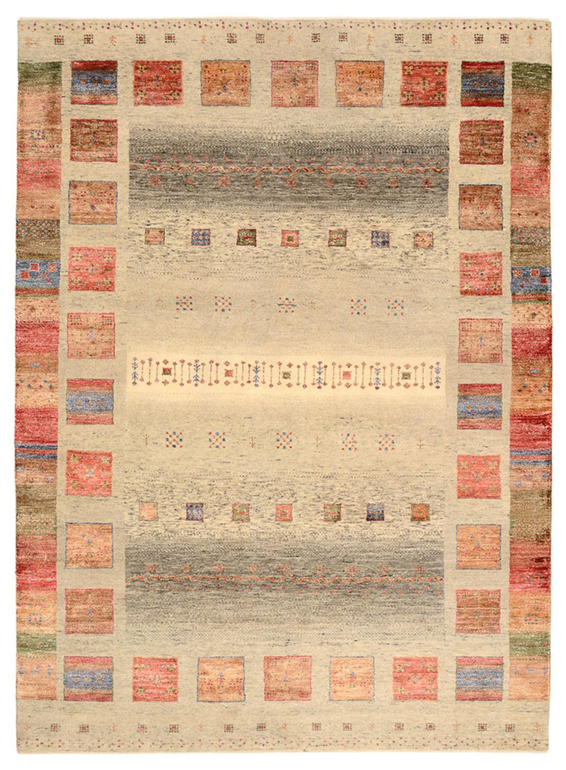 Alfombra Gabbeh - Loribaft Indus - 241 x 176 cm - multicolor