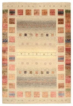 Alfombra Gabbeh - Loribaft Indus - 302 x 206 cm - multicolor