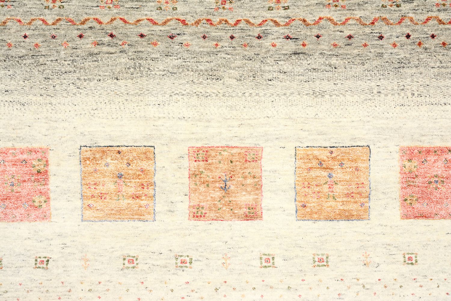 Alfombra Gabbeh - Loribaft Indus - 302 x 206 cm - multicolor