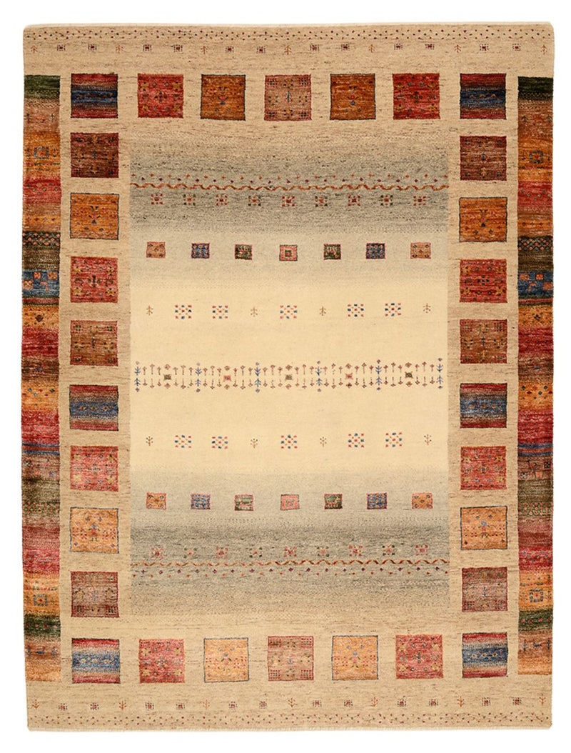 Alfombra Gabbeh - Loribaft Indus - 204 x 156 cm - multicolor