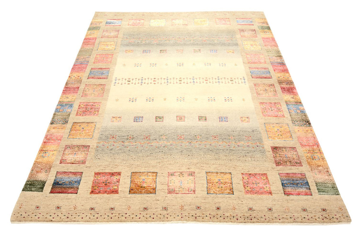 Alfombra Gabbeh - Loribaft Indus - 204 x 156 cm - multicolor