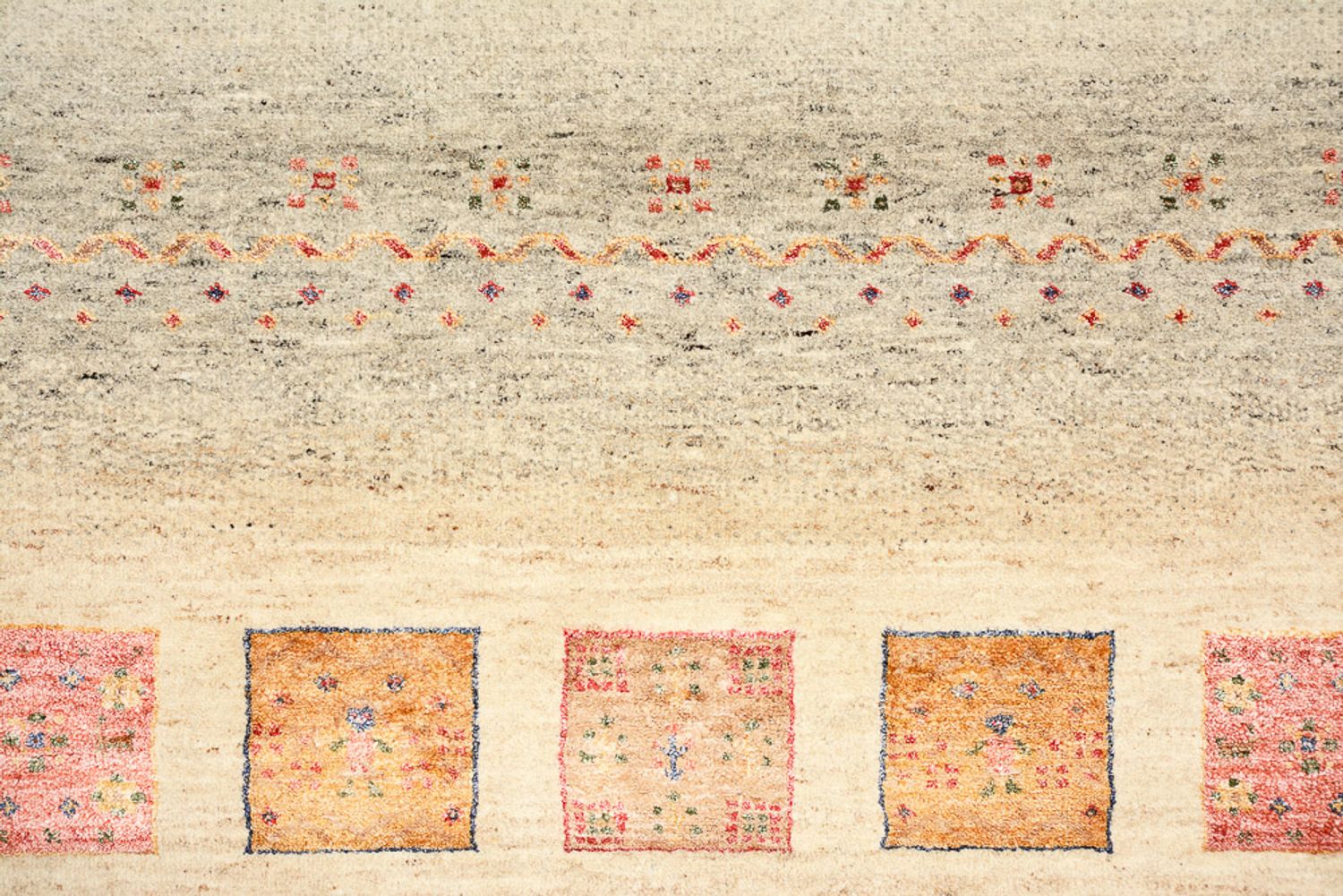 Alfombra Gabbeh - Loribaft Indus - 205 x 153 cm - multicolor