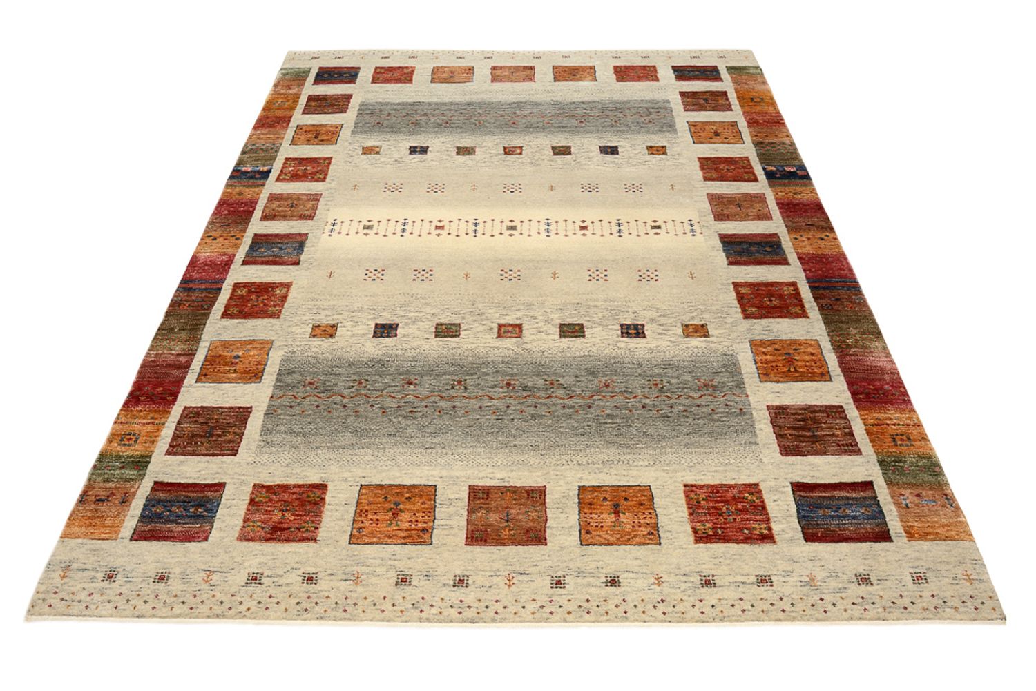 Alfombra Gabbeh - Loribaft Indus - 235 x 170 cm - multicolor