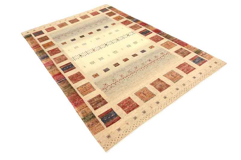 Alfombra Gabbeh - Loribaft Indus - 241 x 164 cm - multicolor
