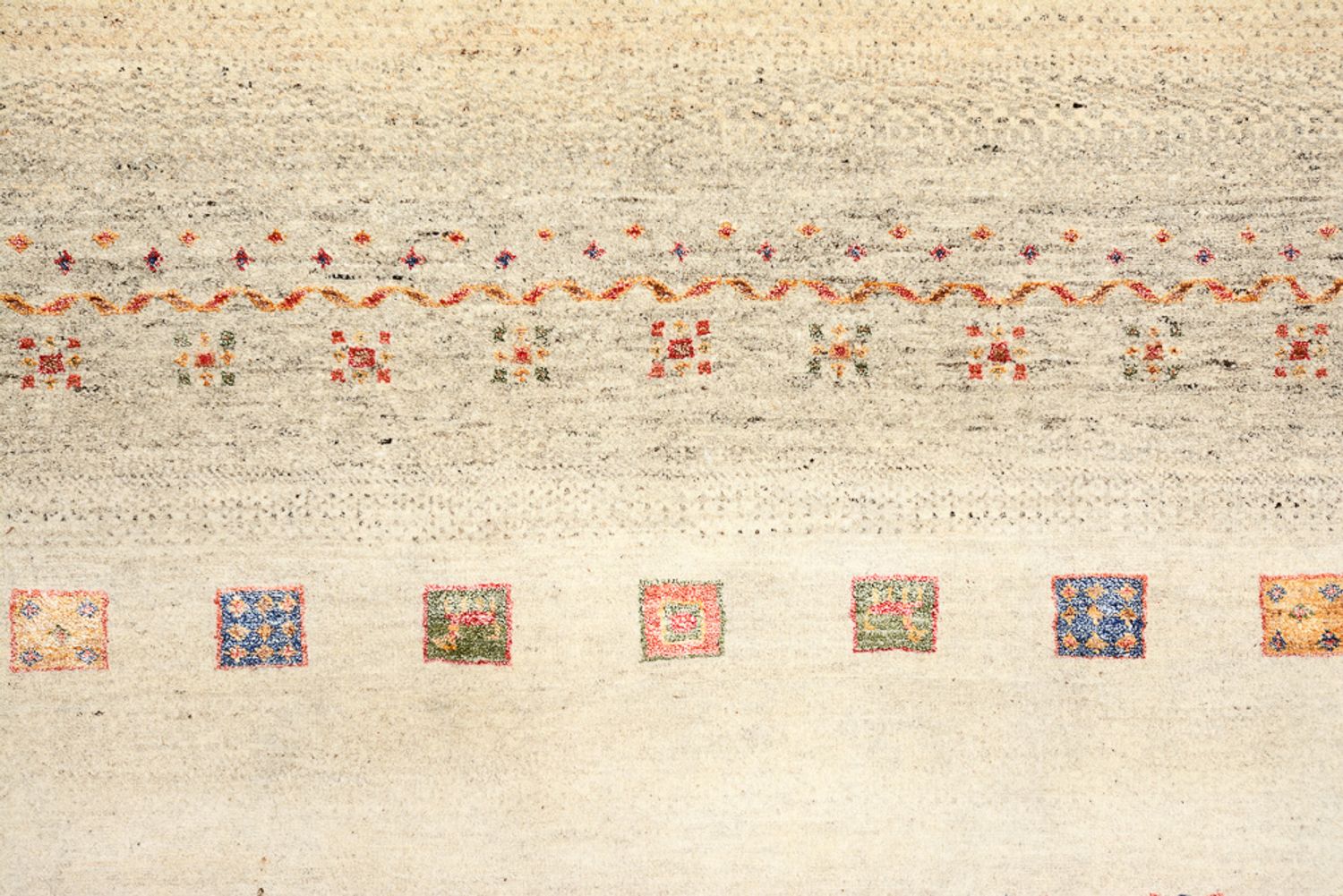 Alfombra Gabbeh - Loribaft Indus - 207 x 148 cm - multicolor