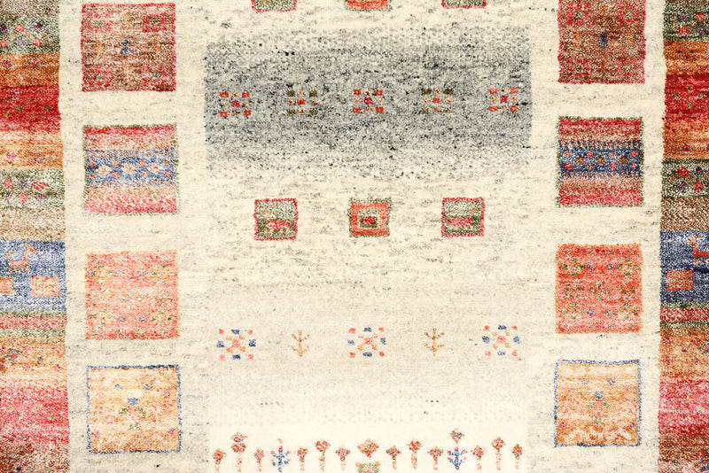 Alfombra de pasillo Alfombra Gabbeh - Loribaft Indus - 247 x 82 cm - multicolor