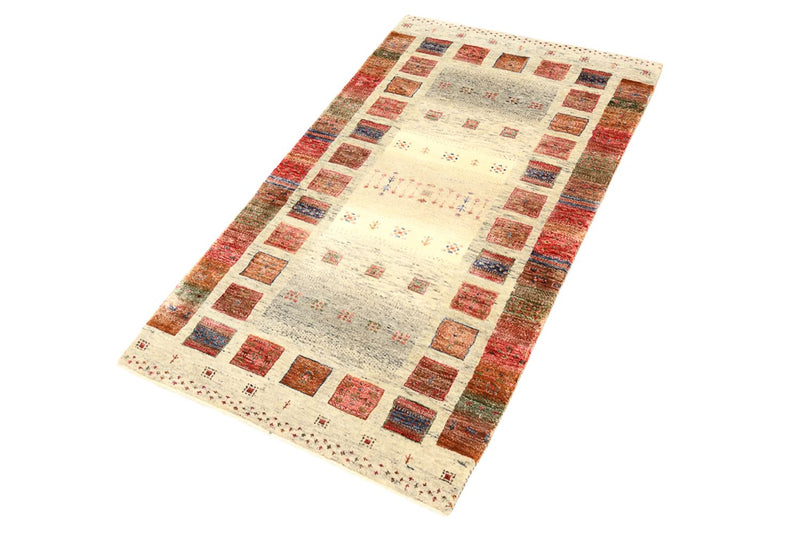 Alfombra Gabbeh - Loribaft Indus - 139 x 76 cm - multicolor