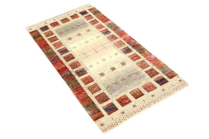 Alfombra Gabbeh - Loribaft Indus - 139 x 76 cm - multicolor