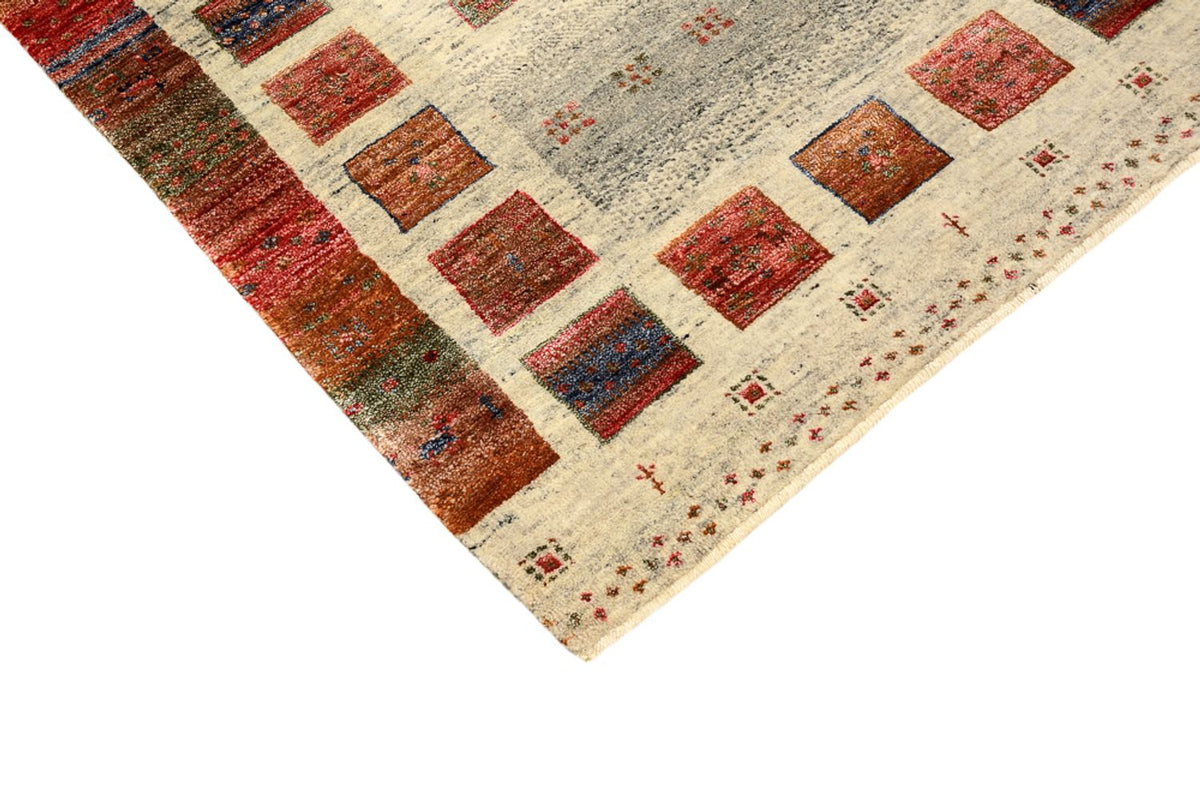 Alfombra Gabbeh - Loribaft Indus - 139 x 76 cm - multicolor