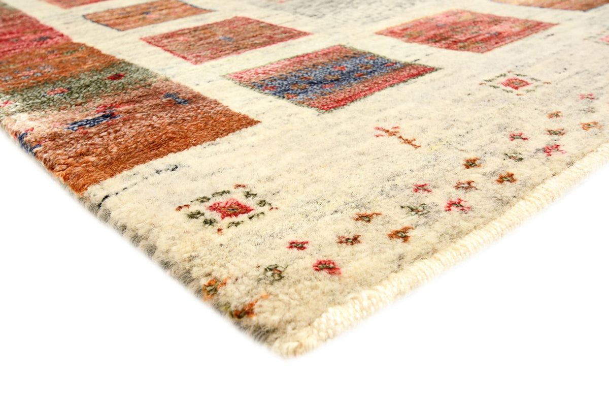 Alfombra Gabbeh - Loribaft Indus - 139 x 76 cm - multicolor