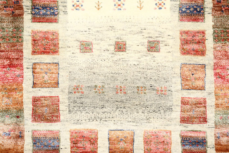 Alfombra Gabbeh - Loribaft Indus - 139 x 76 cm - multicolor