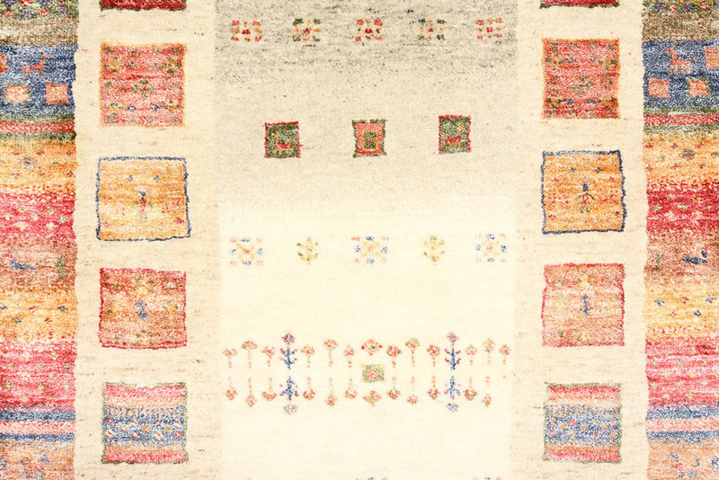 Alfombra de pasillo Alfombra Gabbeh - Loribaft Indus - 296 x 83 cm - multicolor