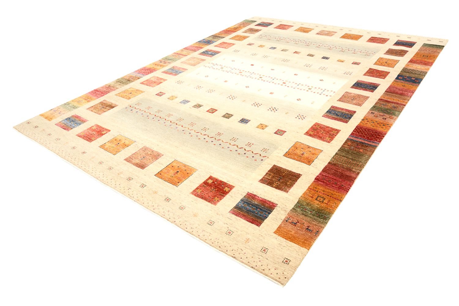 Alfombra Gabbeh - Loribaft Indus - 345 x 247 cm - multicolor