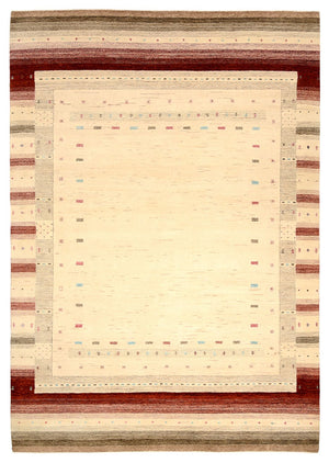 Alfombra Gabbeh - Loribaft Indus - 299 x 210 cm - beige claro