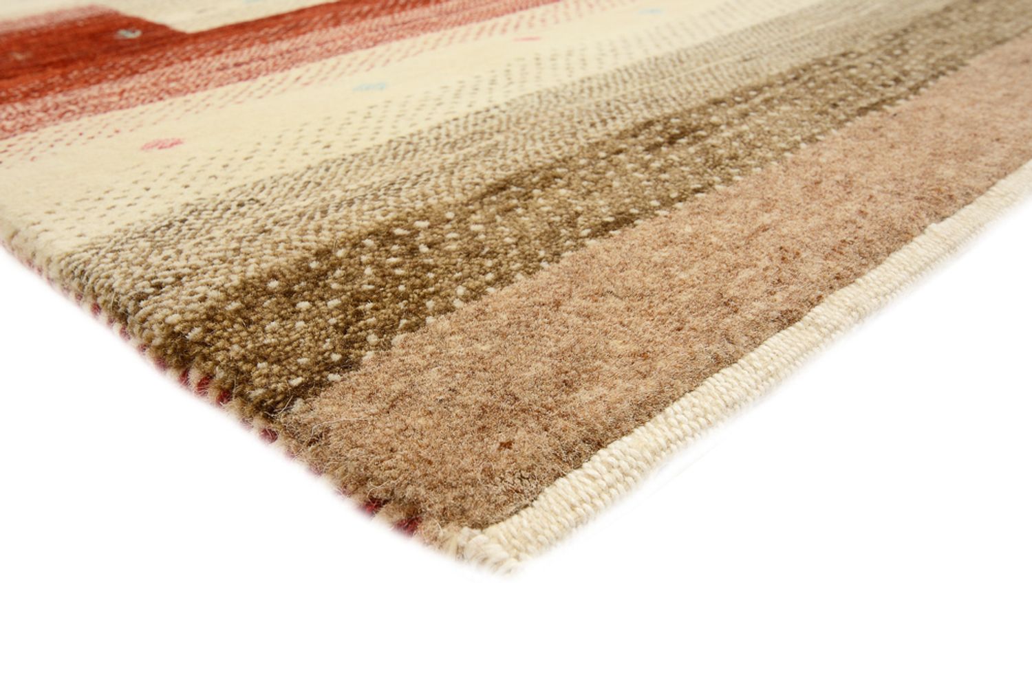 Alfombra Gabbeh - Loribaft Indus - 299 x 210 cm - beige claro