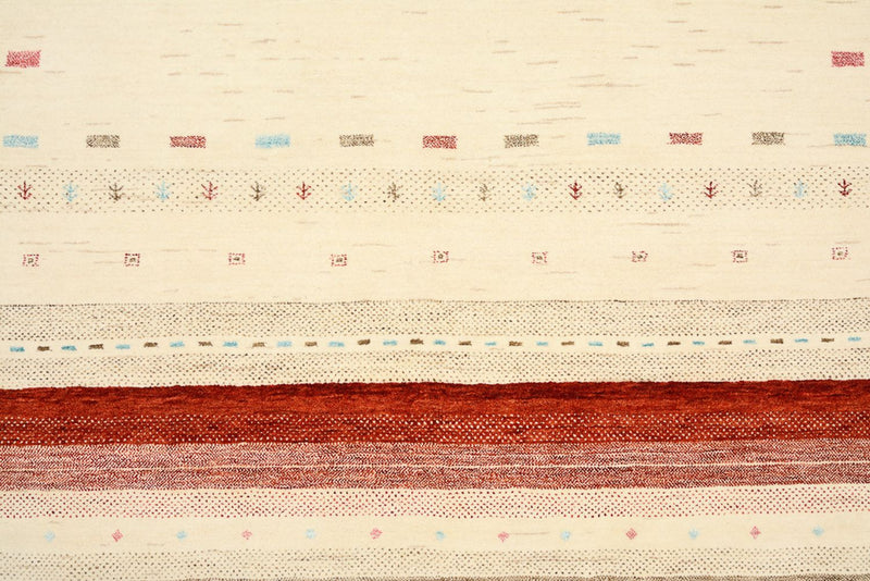 Alfombra Gabbeh - Loribaft Indus - 299 x 210 cm - beige claro