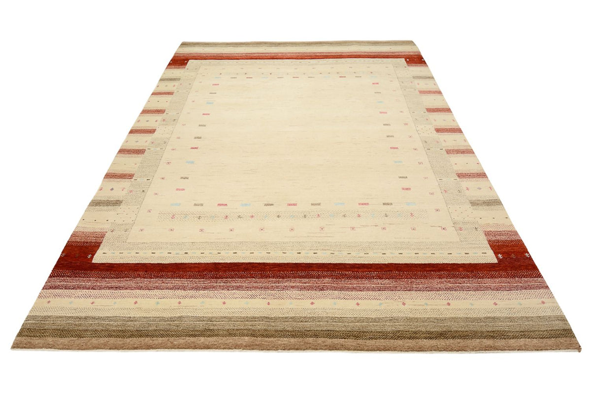 Alfombra Gabbeh - Loribaft Indus - 299 x 210 cm - beige claro