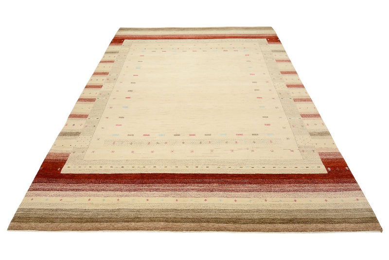 Alfombra Gabbeh - Loribaft Indus - 299 x 210 cm - beige claro