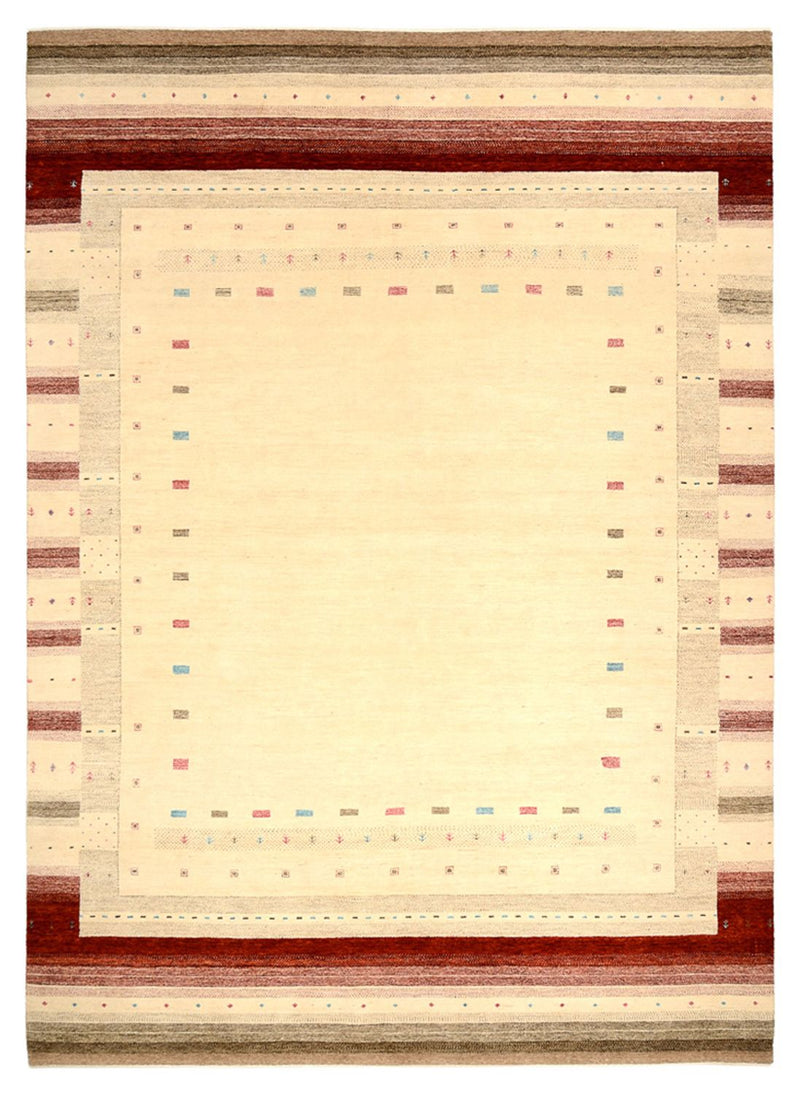 Alfombra Gabbeh - Loribaft Indus - 356 x 255 cm - beige claro