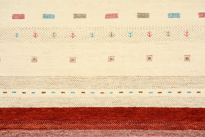 Alfombra Gabbeh - Loribaft Indus - 356 x 255 cm - beige claro