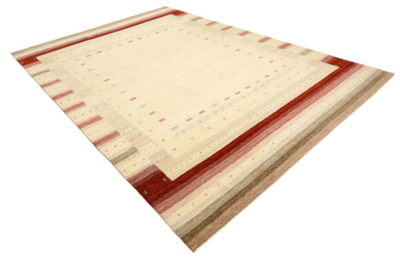 Alfombra Gabbeh - Loribaft Indus - 349 x 251 cm - beige claro
