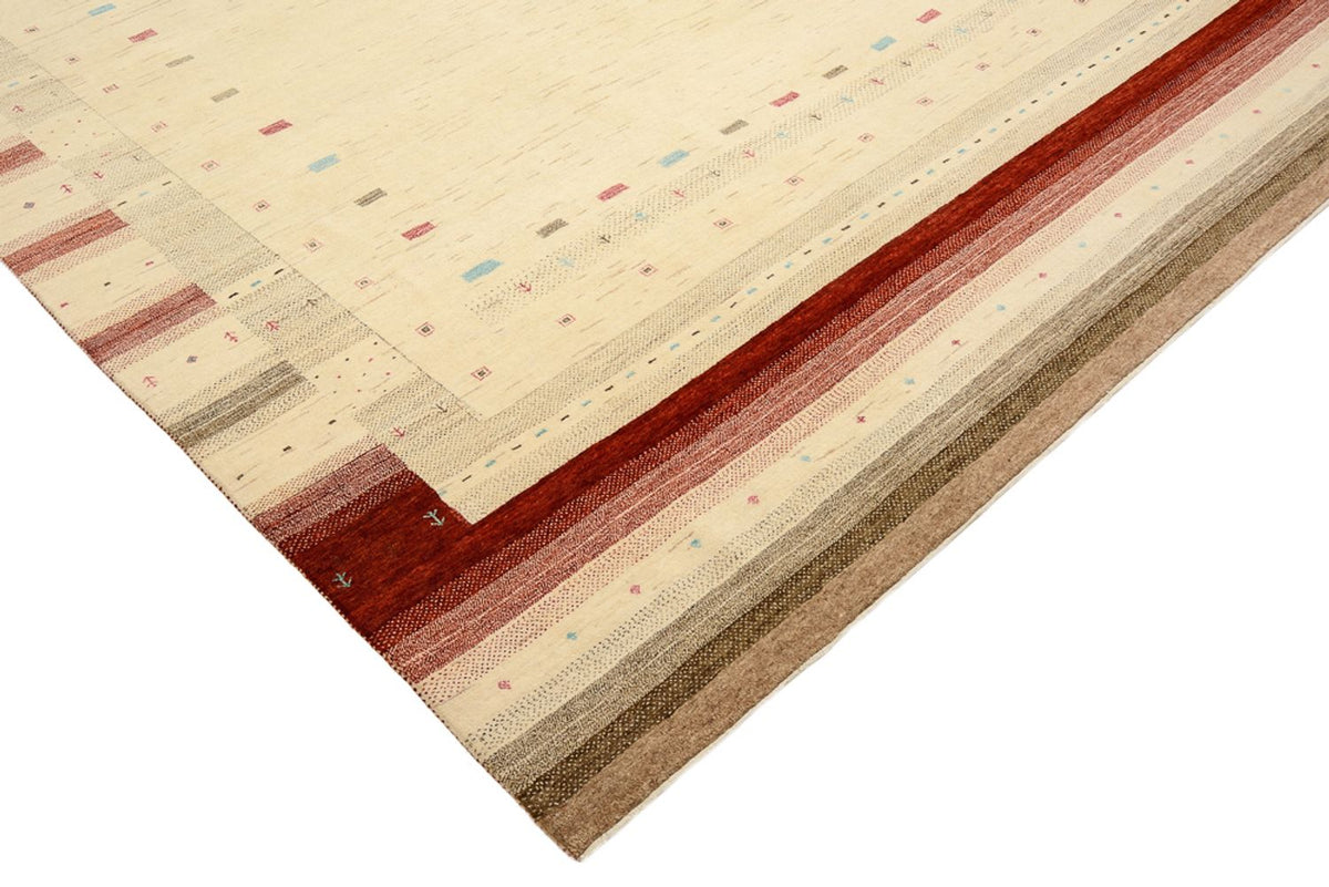 Alfombra Gabbeh - Loribaft Indus - 349 x 251 cm - beige claro