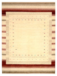Alfombra Gabbeh - Loribaft Indus - 342 x 254 cm - beige claro
