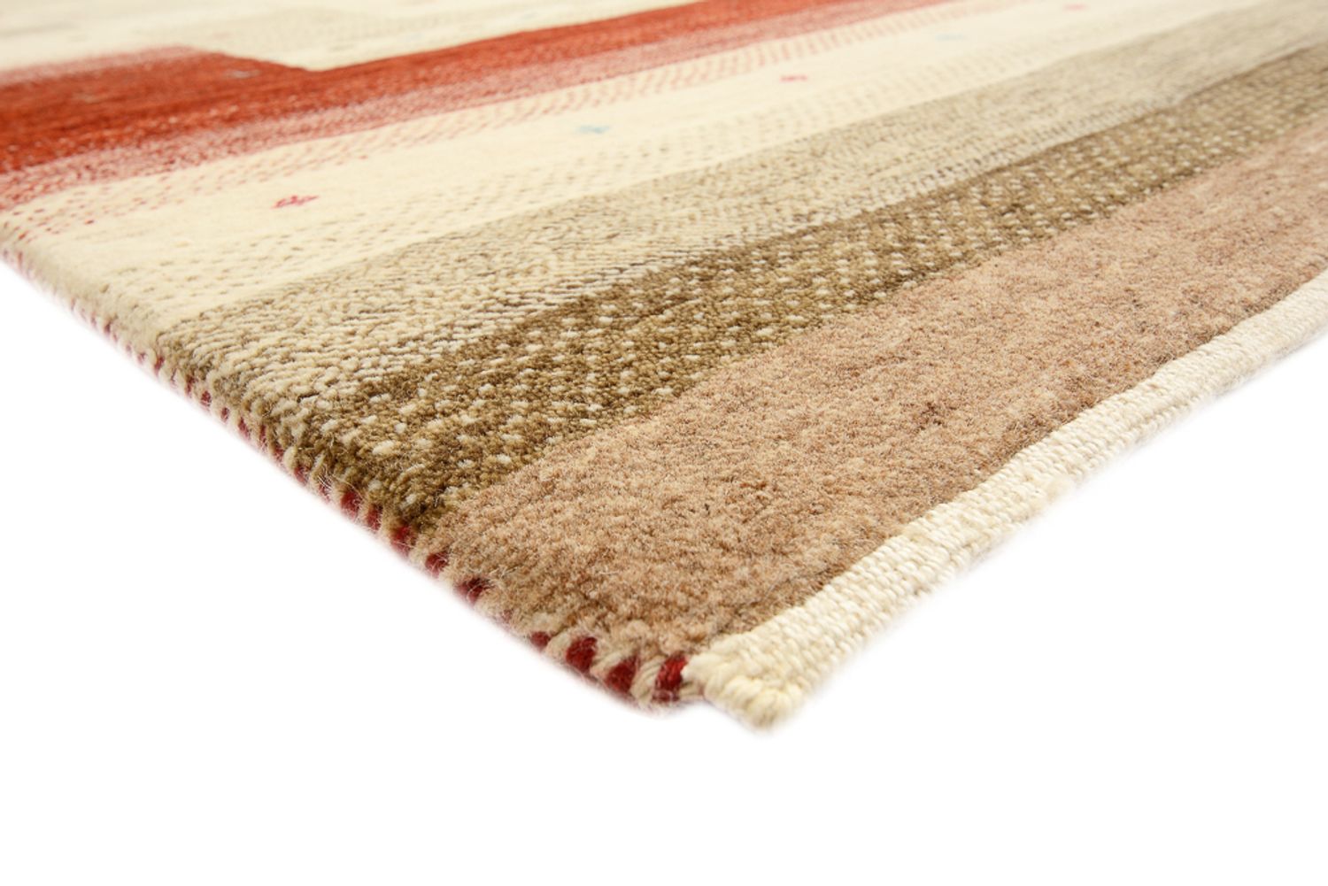 Alfombra Gabbeh - Loribaft Indus - 342 x 254 cm - beige claro