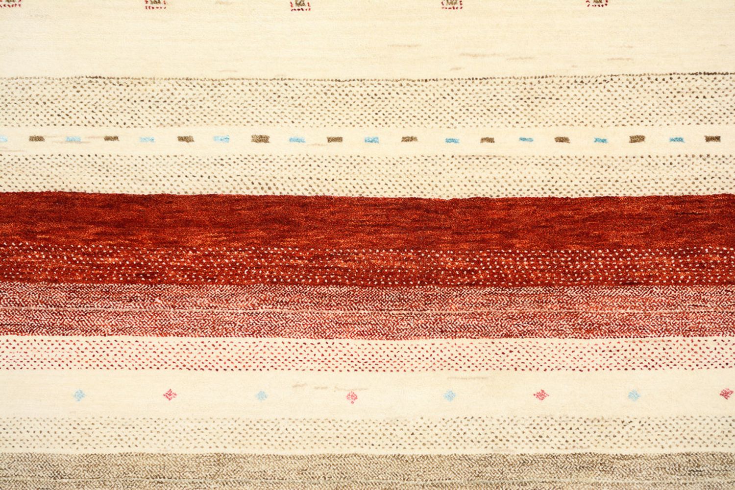 Alfombra Gabbeh - Loribaft Indus - 342 x 254 cm - beige claro