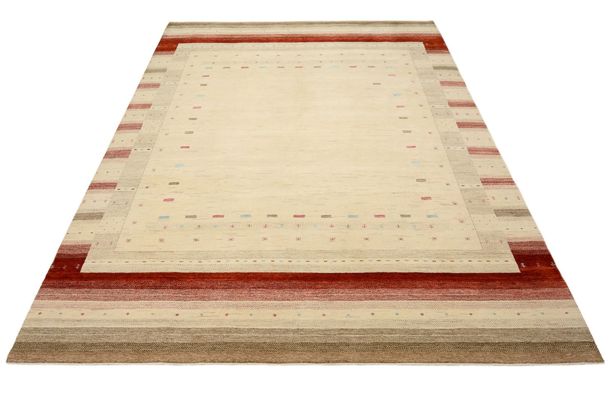 Alfombra Gabbeh - Loribaft Indus - 342 x 254 cm - beige claro