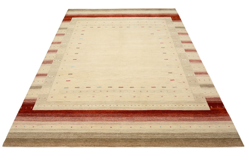 Alfombra Gabbeh - Loribaft Indus - 342 x 254 cm - beige claro