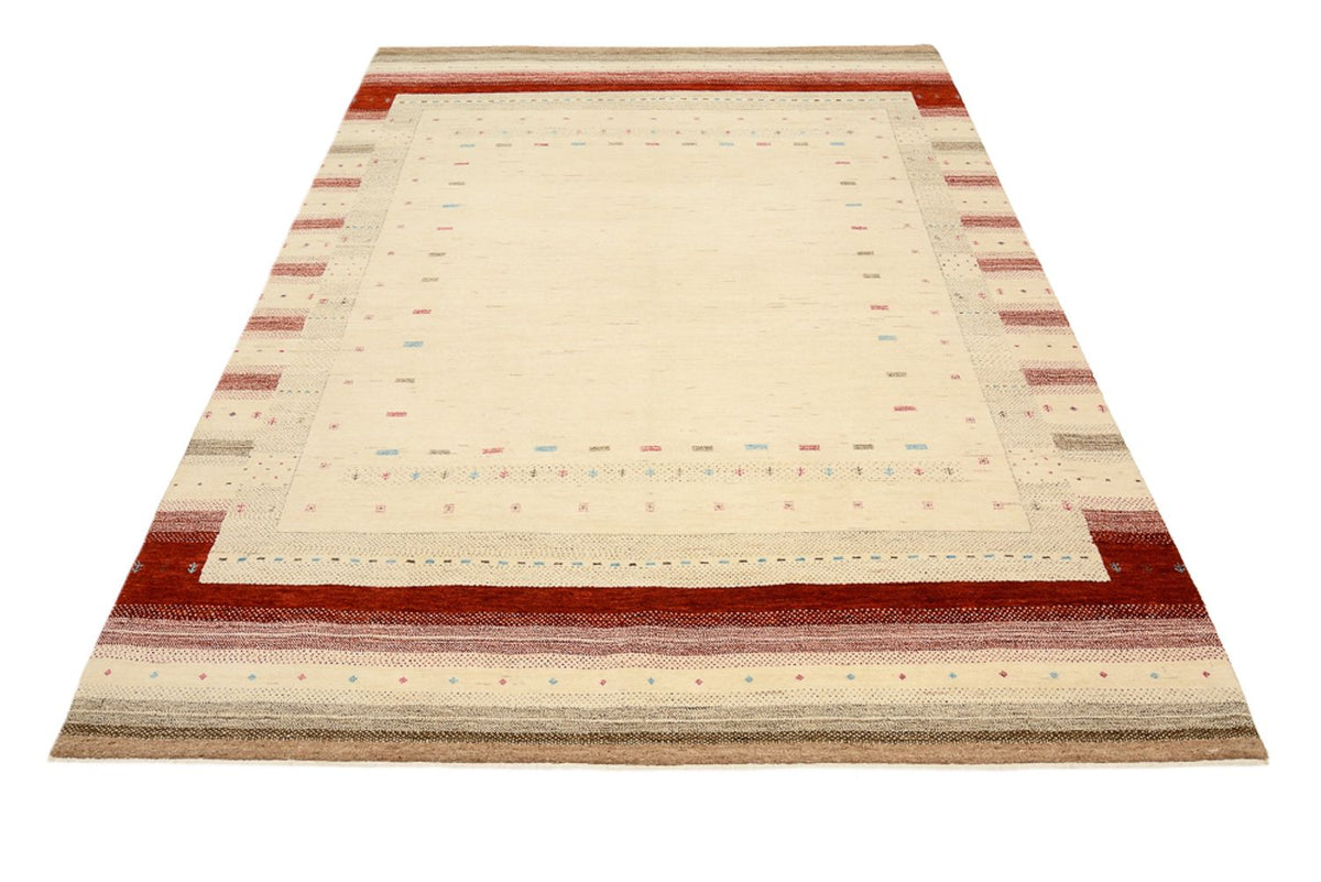 Alfombra Gabbeh - Loribaft Indus - 238 x 174 cm - beige claro