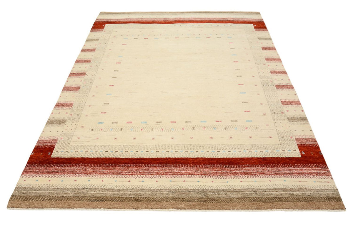 Alfombra Gabbeh - Loribaft Indus - 238 x 174 cm - beige claro