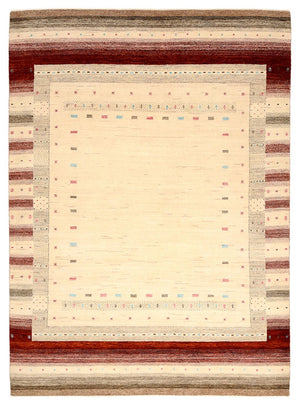 Alfombra Gabbeh - Loribaft Indus - 240 x 175 cm - beige claro