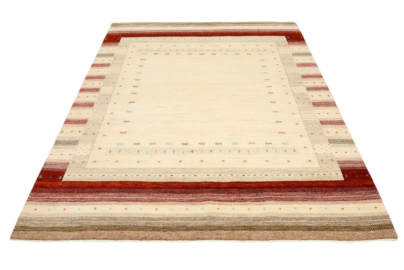 Alfombra Gabbeh - Loribaft Indus - 240 x 175 cm - beige claro