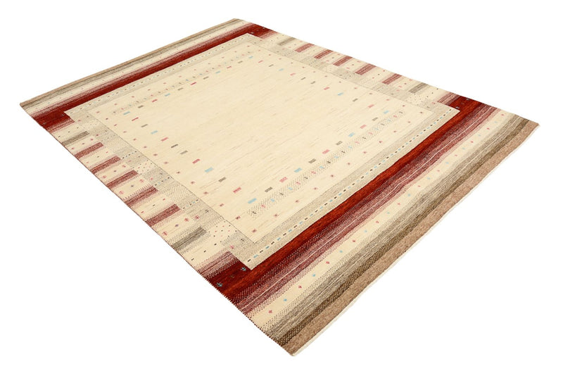 Alfombra Gabbeh - Loribaft Indus - 240 x 175 cm - beige claro