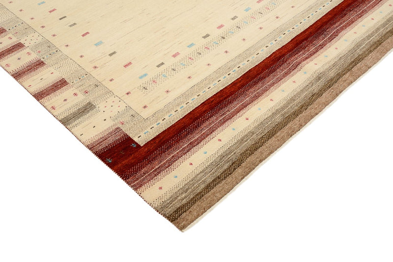 Alfombra Gabbeh - Loribaft Indus - 240 x 175 cm - beige claro