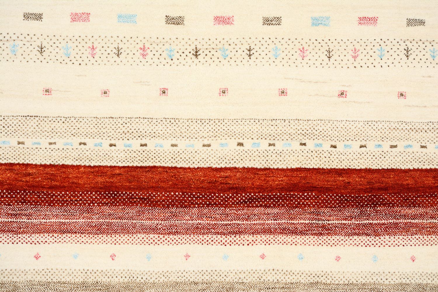 Alfombra Gabbeh - Loribaft Indus - 240 x 175 cm - beige claro
