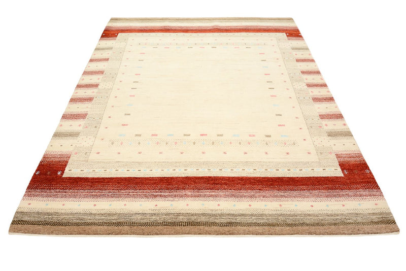 Alfombra Gabbeh - Loribaft Indus - 240 x 175 cm - beige claro