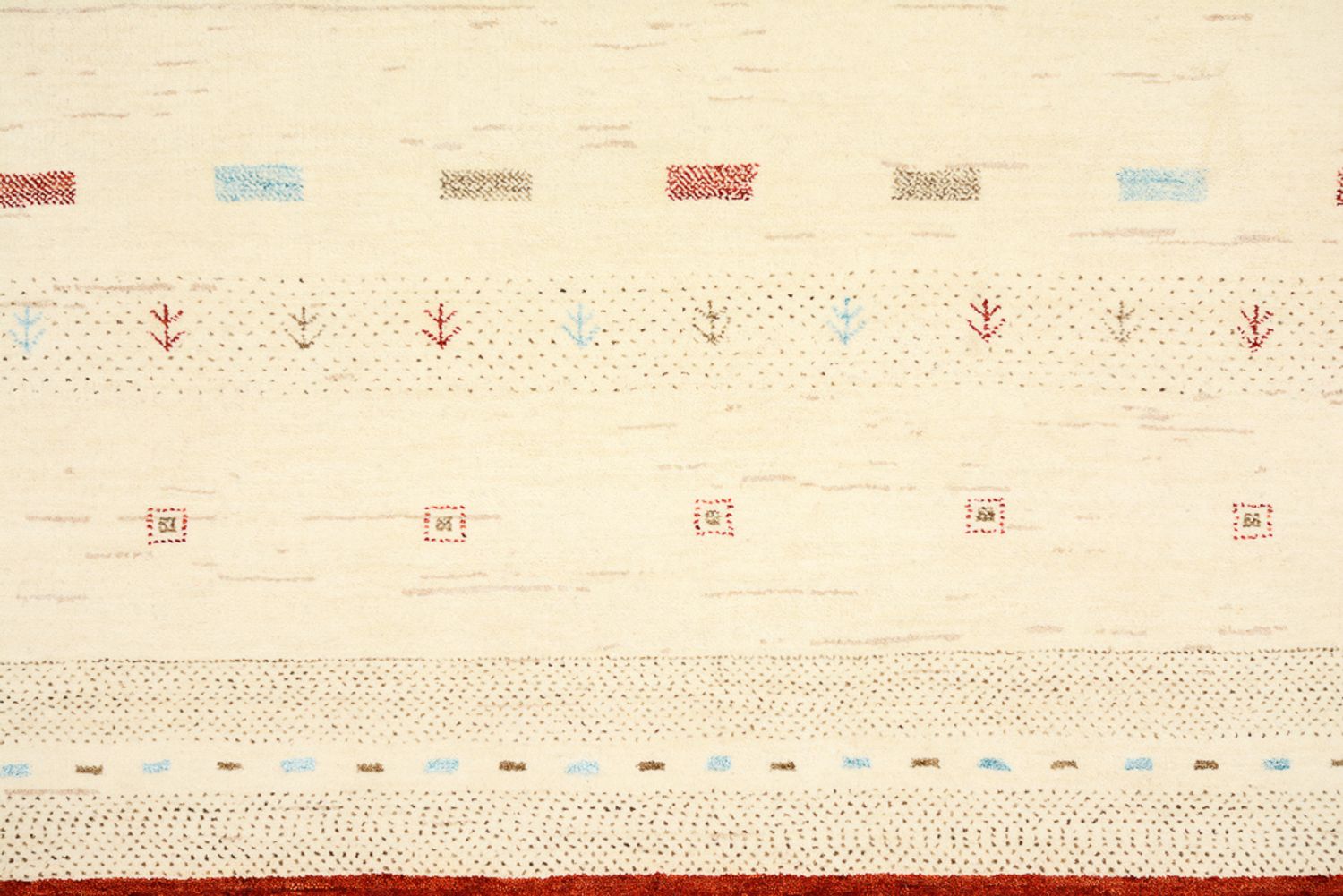 Alfombra Gabbeh - Loribaft Indus - 319 x 251 cm - beige claro