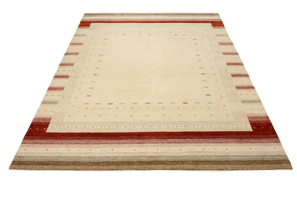 Alfombra Gabbeh - Loribaft Indus - 319 x 251 cm - beige claro