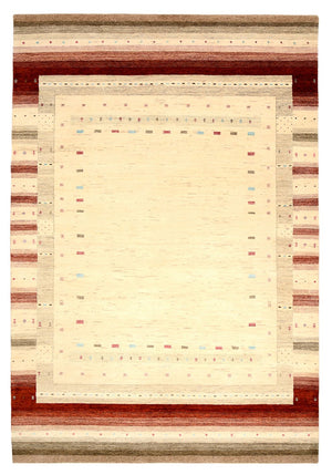 Alfombra Gabbeh - Loribaft Indus - 304 x 205 cm - beige claro