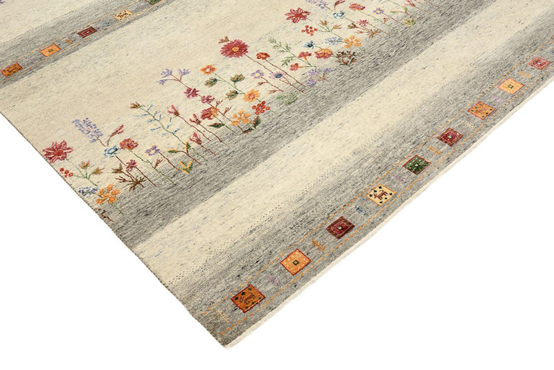 Alfombra Gabbeh - Loribaft Indus - 244 x 173 cm - beige claro