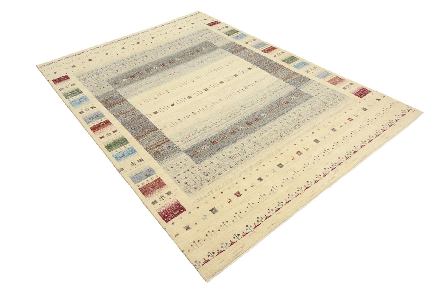 Alfombra Gabbeh - Loribaft Indus - 243 x 171 cm - multicolor