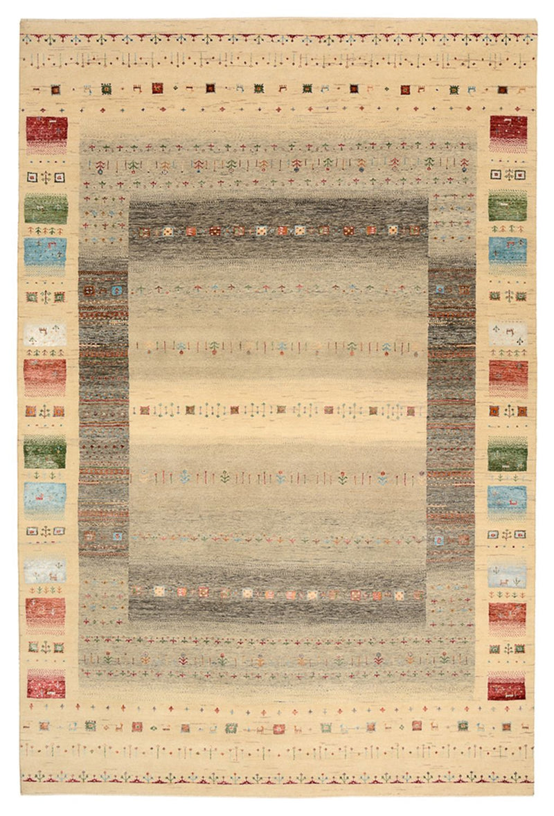 Alfombra Gabbeh - Loribaft Indus - 304 x 201 cm - multicolor