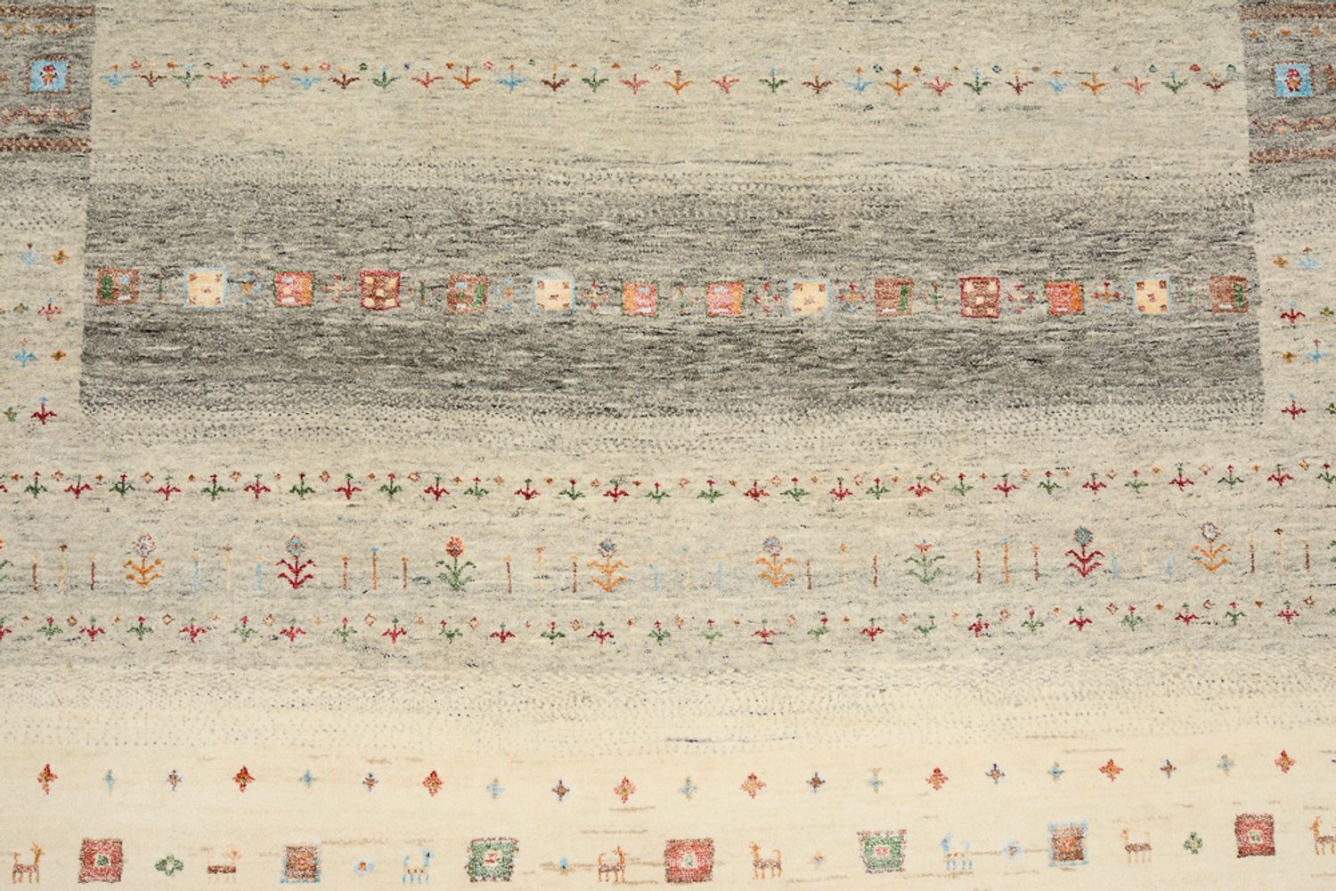 Alfombra Gabbeh - Loribaft Indus - 304 x 201 cm - multicolor