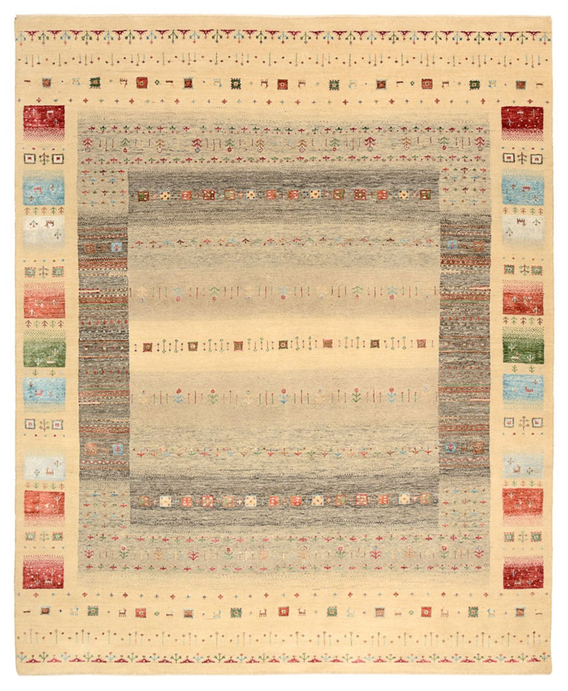Alfombra Gabbeh - Loribaft Indus - 252 x 203 cm - multicolor