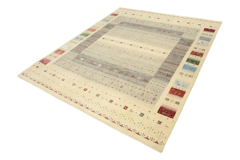Alfombra Gabbeh - Loribaft Indus - 252 x 203 cm - multicolor