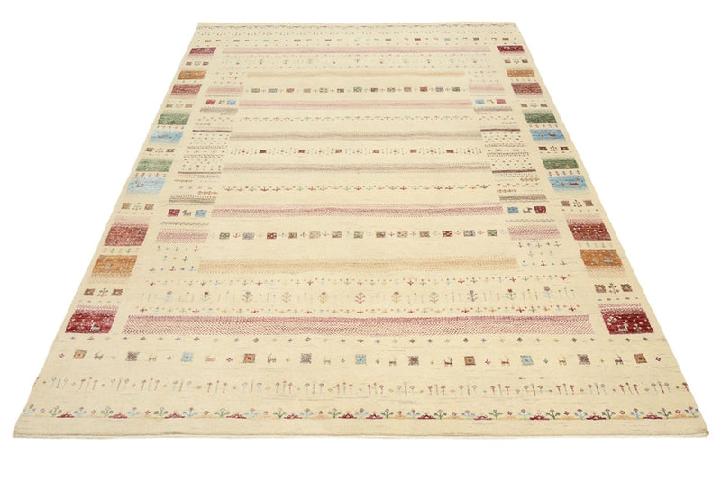 Alfombra Gabbeh - Loribaft Indus - 246 x 171 cm - multicolor
