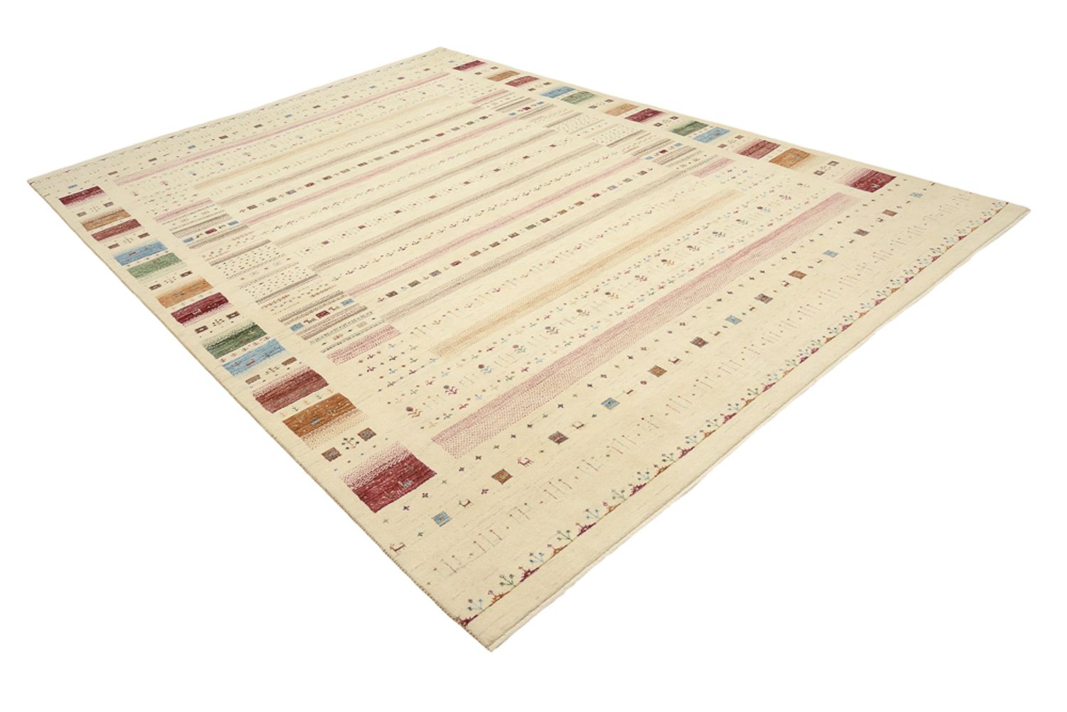 Alfombra Gabbeh - Loribaft Indus - 335 x 248 cm - multicolor